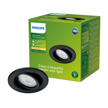 Philips Inbouwspot Fresco zwart