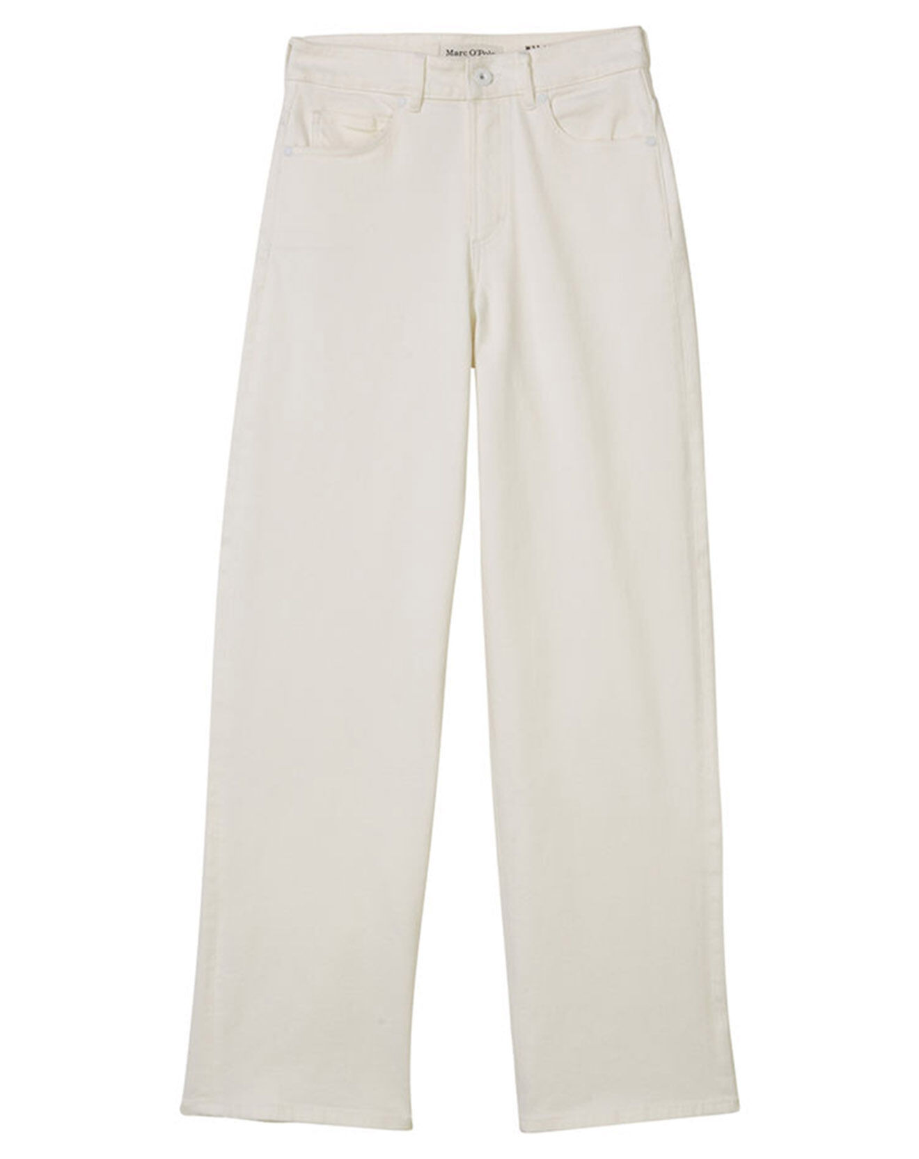 Marc O'Polo Jean taille haute Wideleg blanc