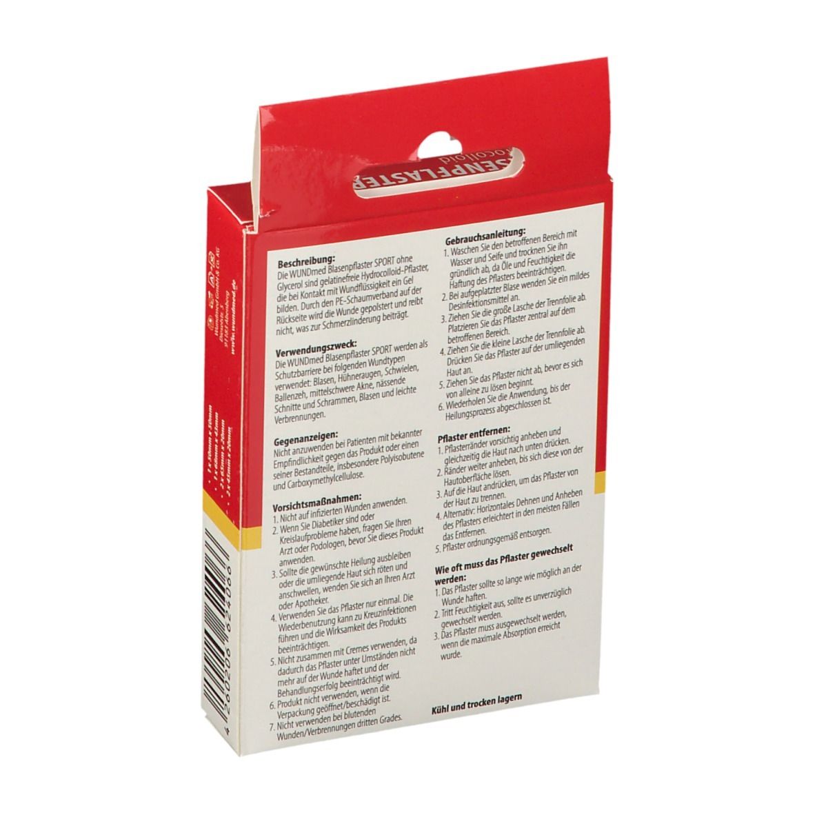 WUNDmed® Transparente Blasenpflaster Hydrocolloid