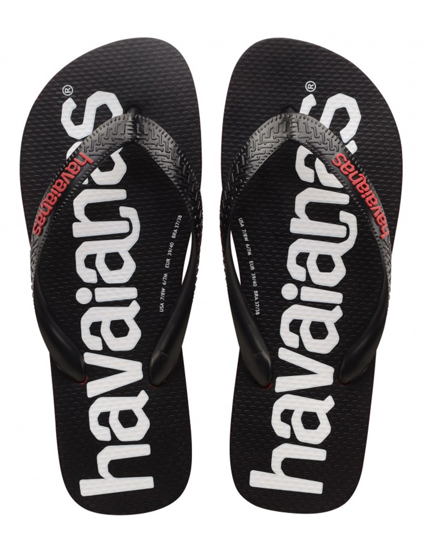 Top Logomania 2 Flip Flops Red
