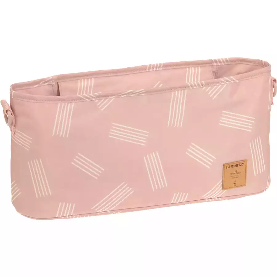 LÄSSIG Organizer für Kinderwagen  Soft Stripes rose