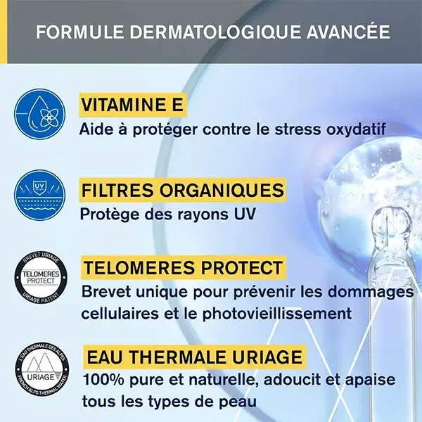 Uriage Bariésun Crème Solaire Hydratante Visage SPF50+ Sans Parfum 50ml