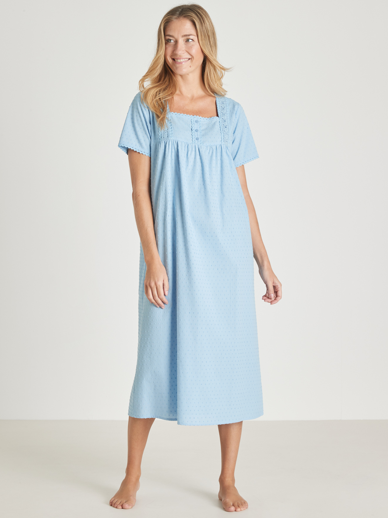 Chemise de nuit plumetis