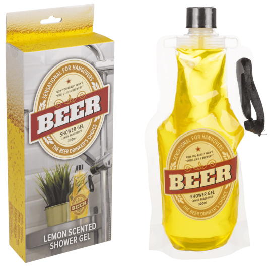 (300ml) Bier Duschgel Shower Gel zum Aufhängen Zitronen Duft