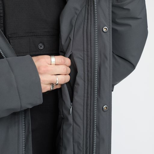 Revolution Long Puffer Frakke, Darkgrey, L
