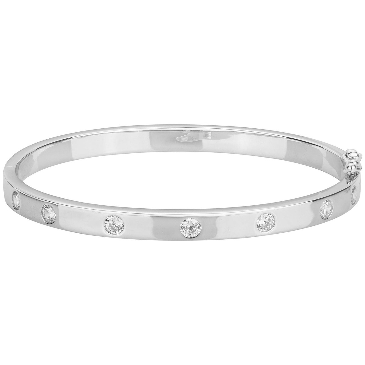 Bracelet en Argent avec oxyde de zirconium blanc