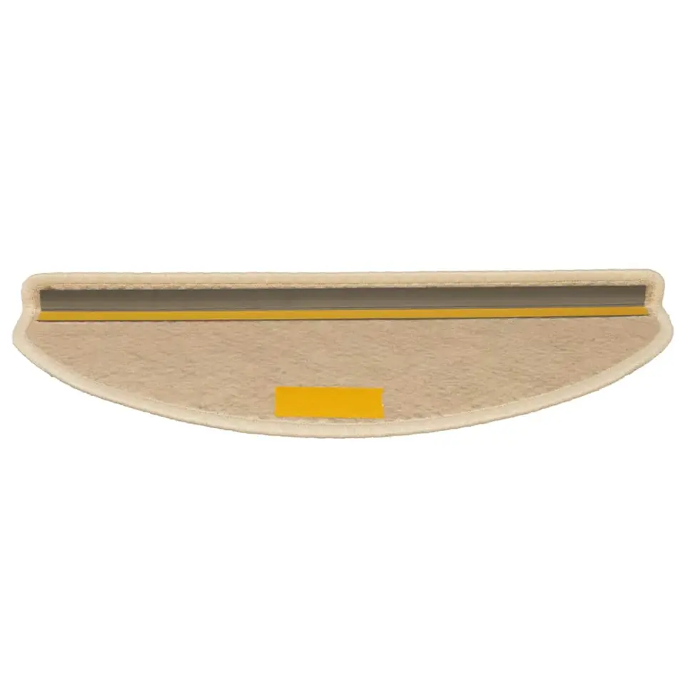 vidaXL - Trapmat - Crème - Stof - 65 x 21 x 4 cm - 15 stuks