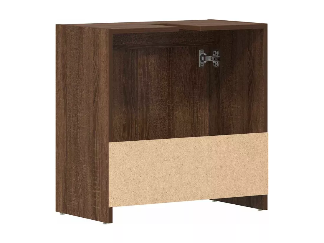 Armoire de bain Chêne marron 60x33x61 cm Bois d'ingénierie