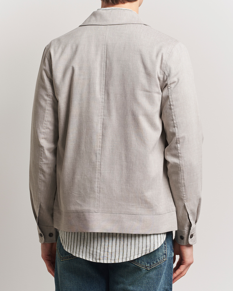 Les Deux Como Slub Coach Bomber Jacket Light Sand