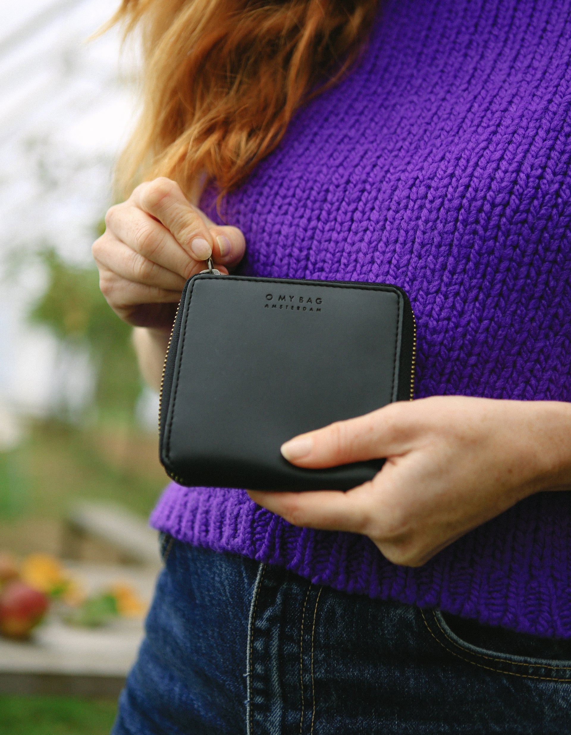 Sonny Square Wallet - Black Vegan Uppeal™