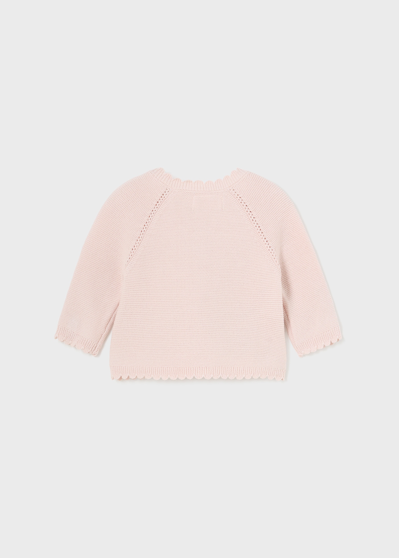 Rebeca tricot Better Cotton recém-nascido branco