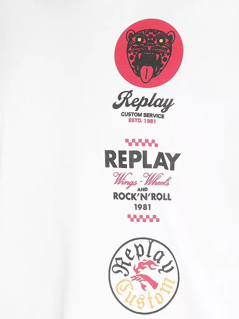 REPLAY T-Shirt  weiss