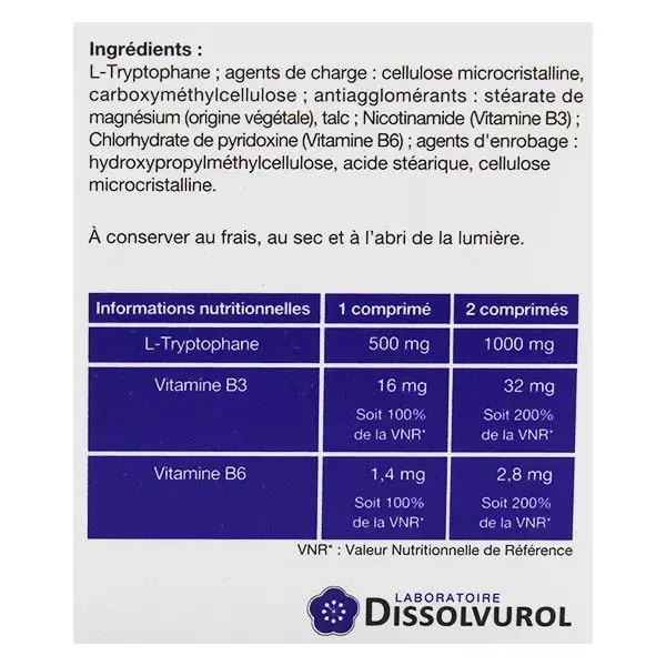 Dissolvurol Tryptocalm 30 comprimés