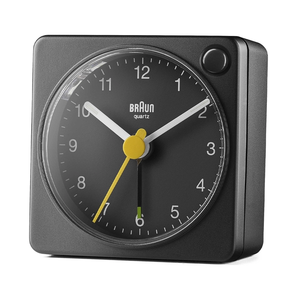 Braun BC02XB Klassischer Reisewecker Schwarz Analog