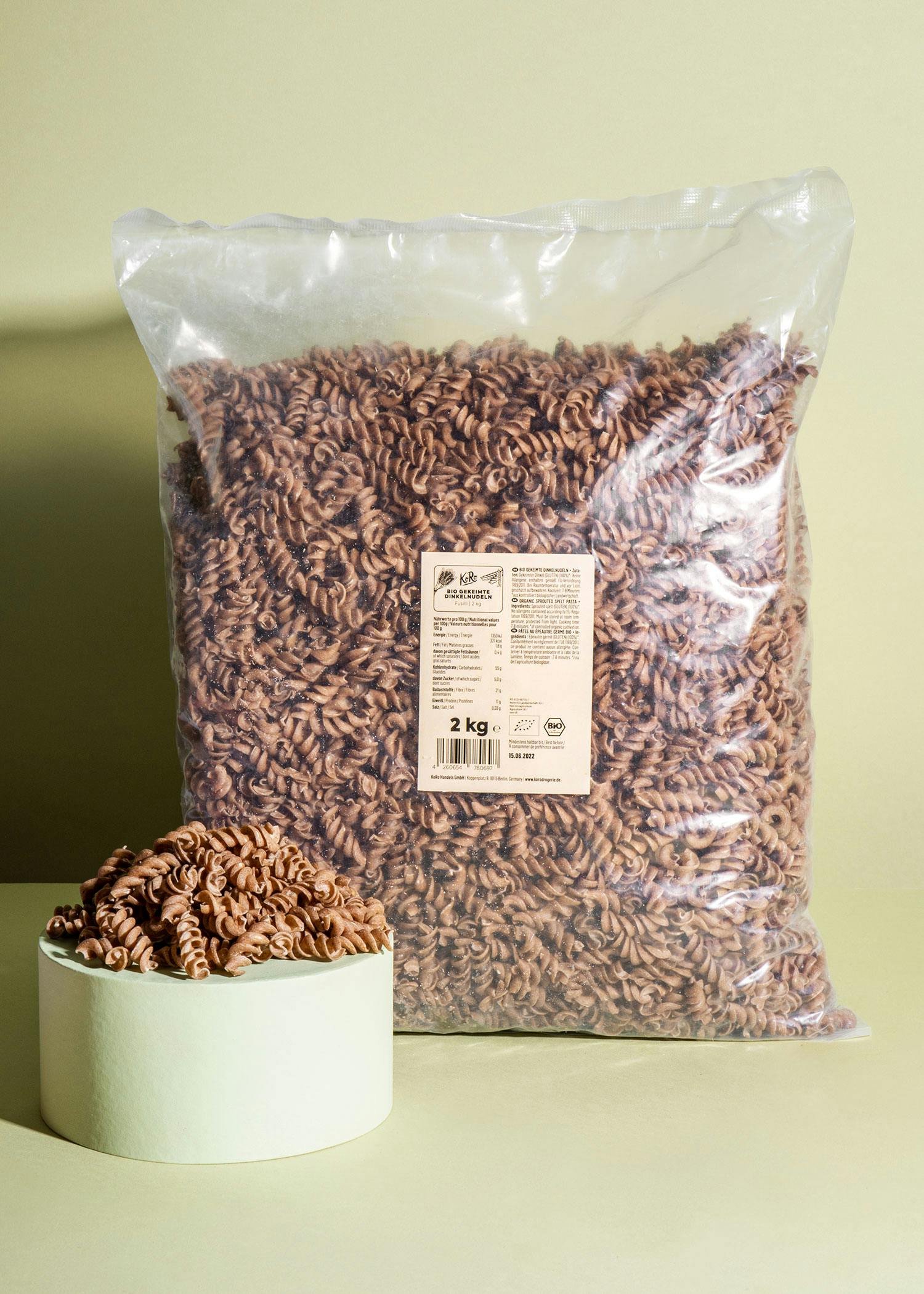 Gekeimte Bio Dinkelnudeln 2 kg