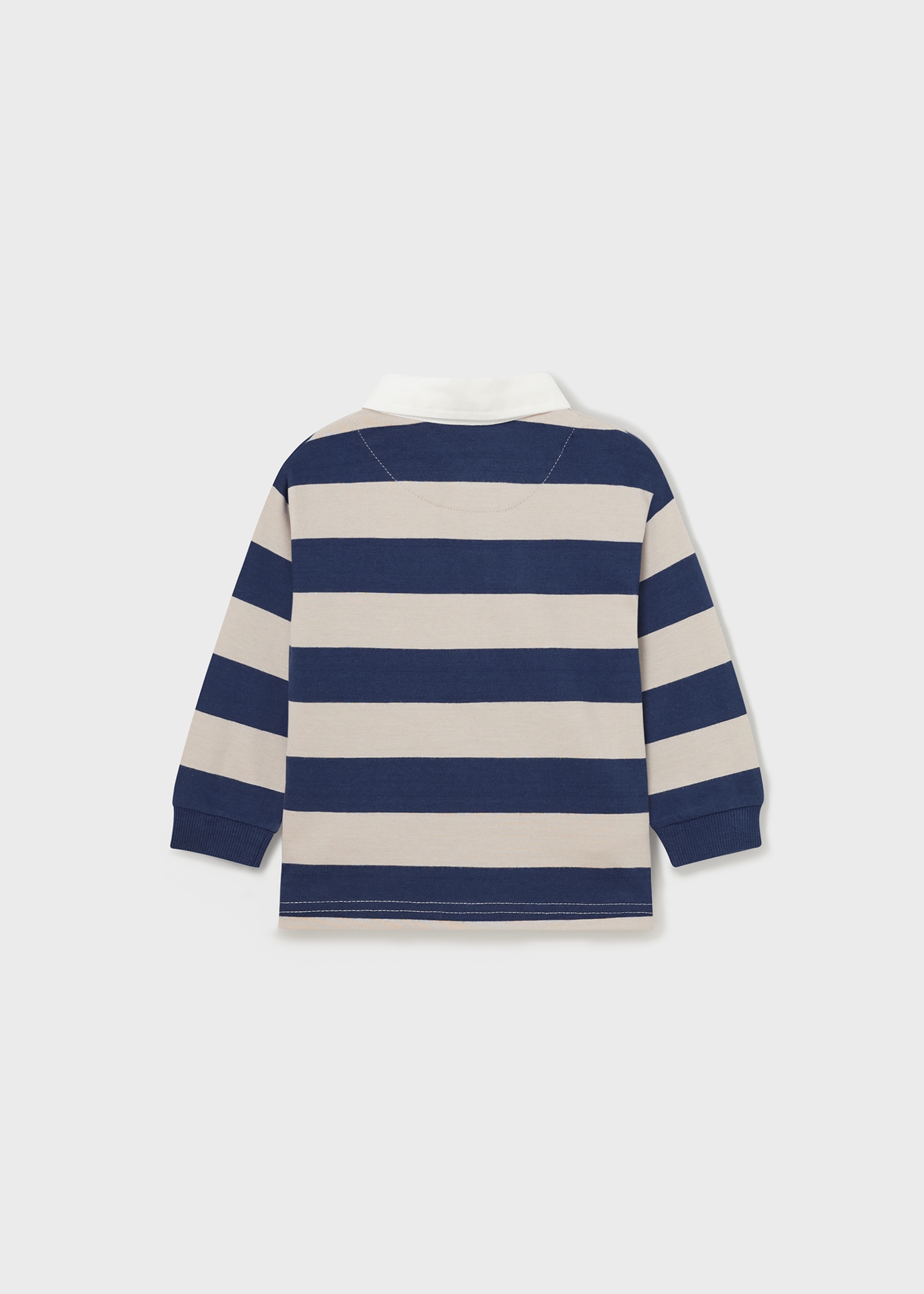 Camisa polo listrada Better Cotton para bebês
