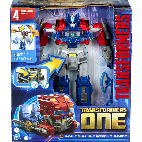Transformers One Power Flip Optimus Prime figur