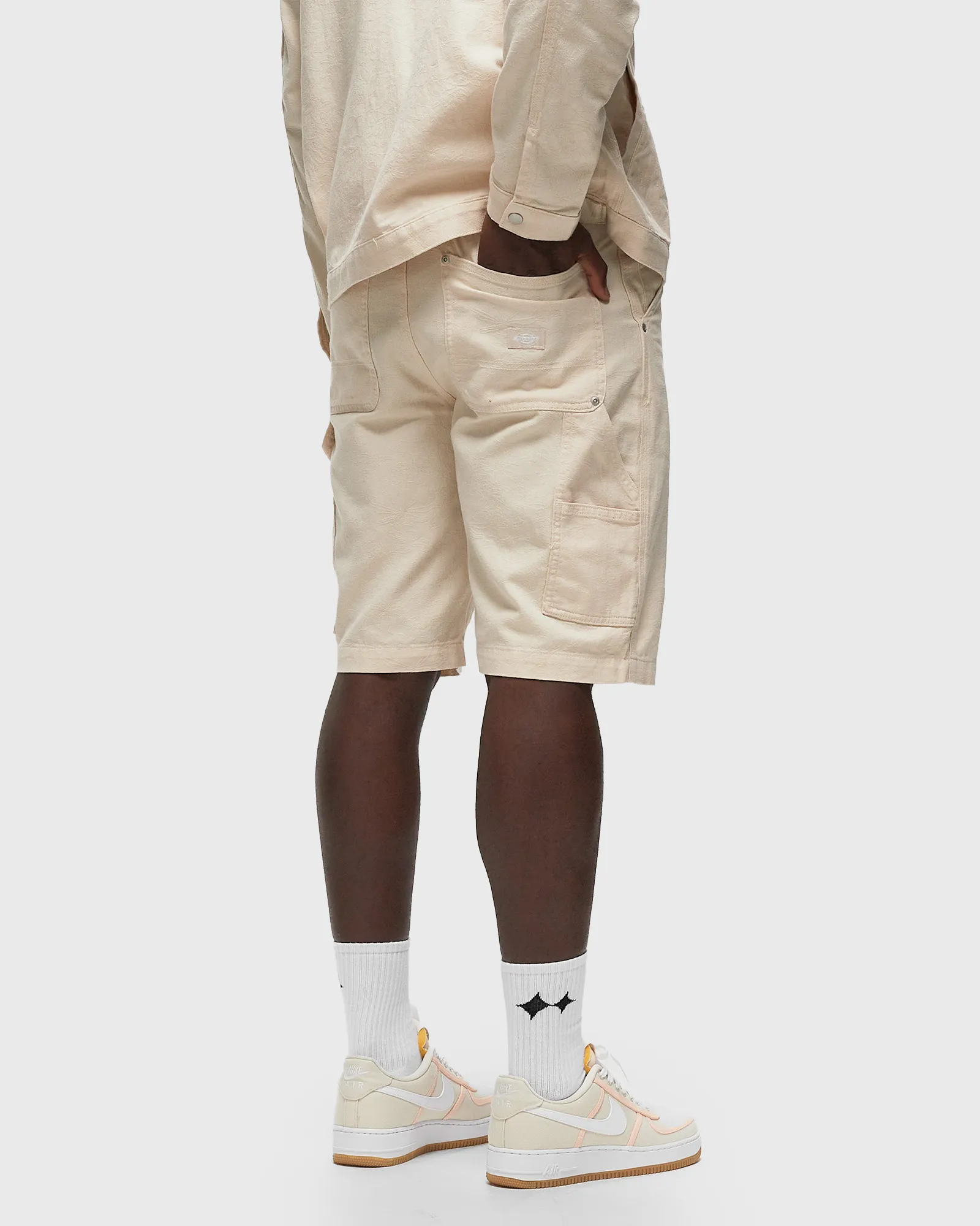 DICKIES TONAL JACQUARD PAINTERS SHORTS TONAL JACQUARD NATURAL