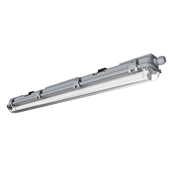 Réglette lumineuse Pagon T8 blanc neutre 1x900lm 9W IP65 L.67,9xl.7,3xH.6,4cm gris GoodHome