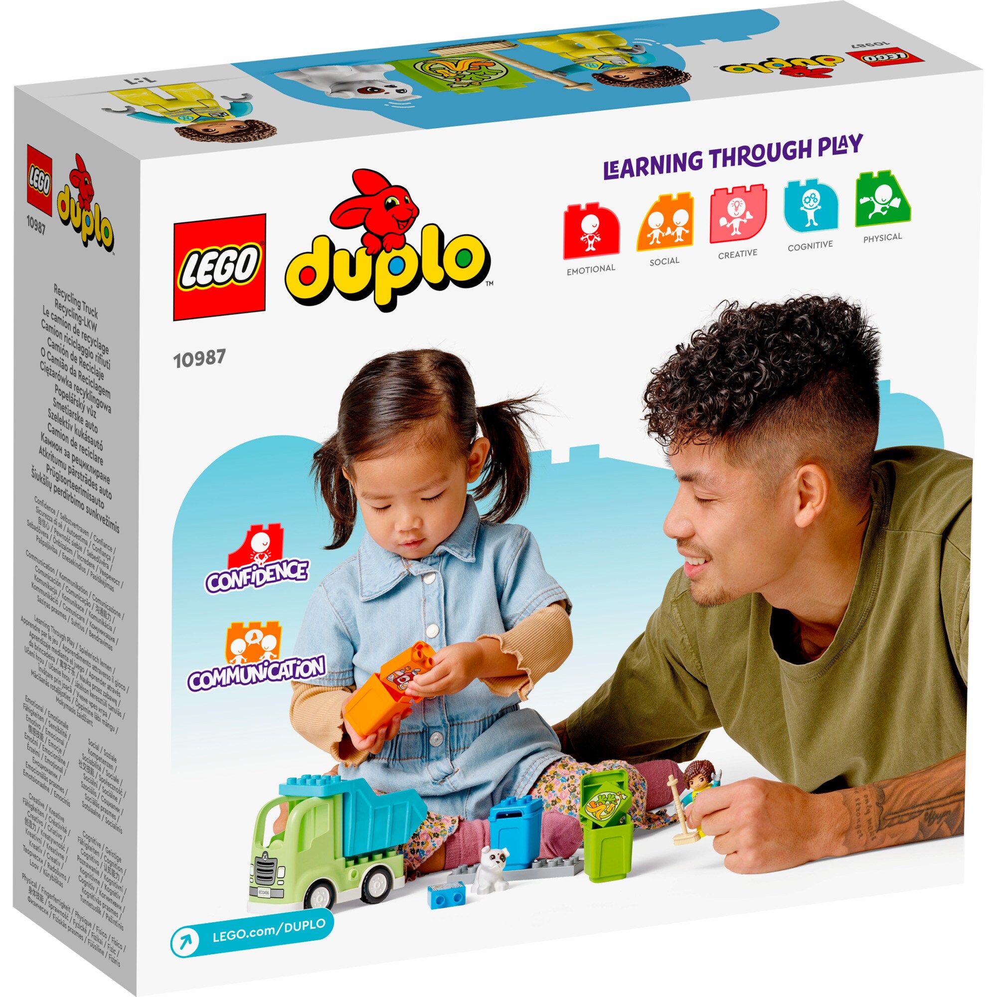 LEGO Konstruktionsspielzeug DUPLO Recycling-LKW