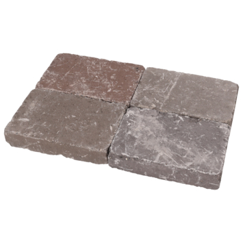 Stonewish klinker Avenue getrommeld Fire 20 x 30 x 6 cm bruin/rood