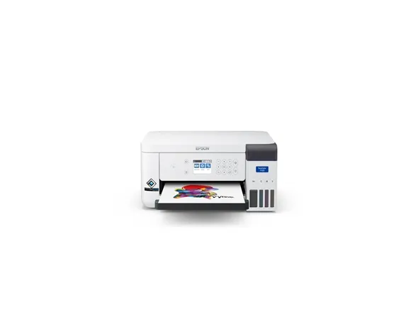 Epson SureColor SC-F100 - Printer - farve - farvesublimering - A4 - 600 x 1200 dpi - kapacitet: 150 ark - Wi-Fi, USB 2.0, LAN