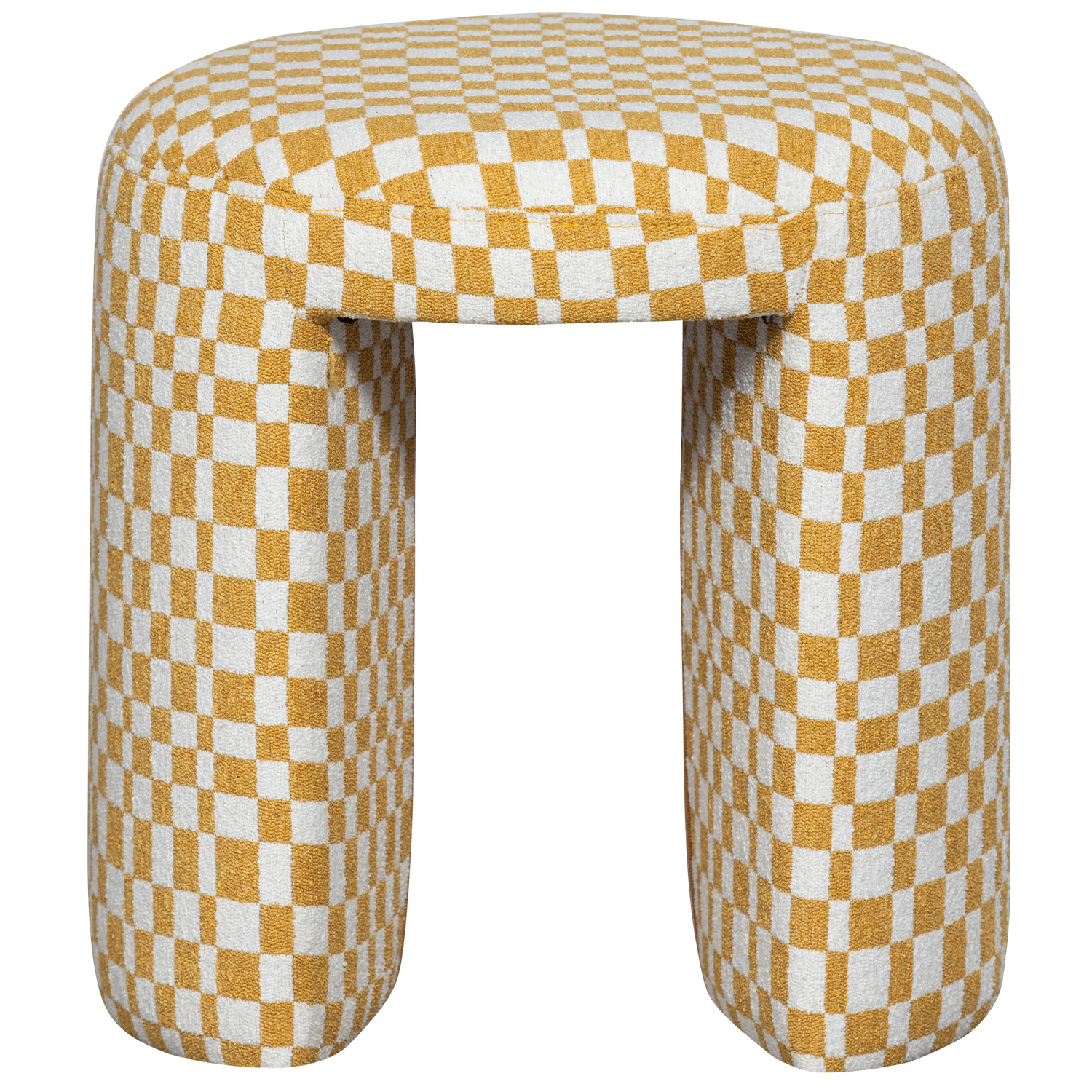 WOOOD Charlie Kruk - Polyester - Ruitjes - Geel