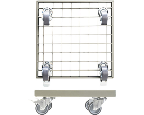 Wagner plantenwagen 29 x 29 x 9,5 cm metaal groengrijs