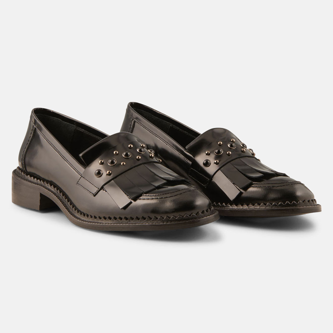Minelli Mocassins en Cuir Gigi noirs
