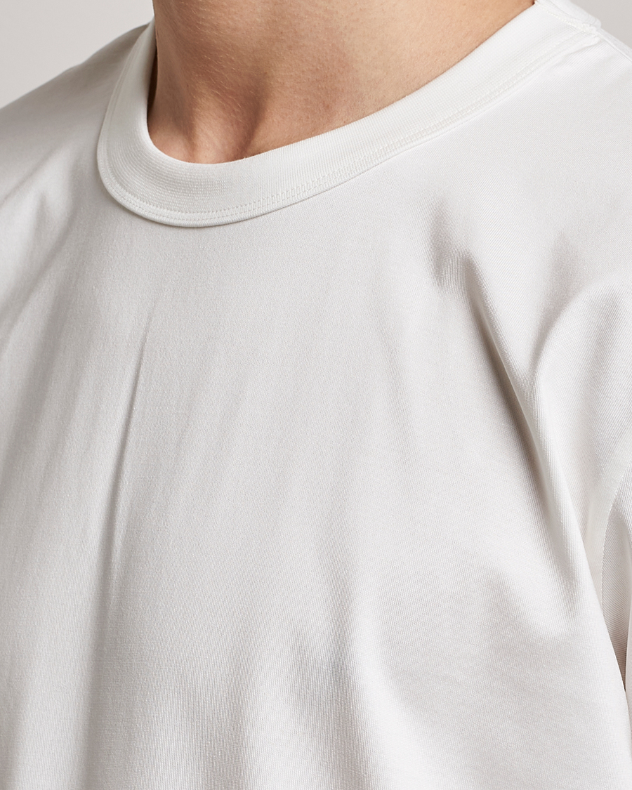 Bread & Boxers Pima Cotton Crew Neck T-Shirt Ivory