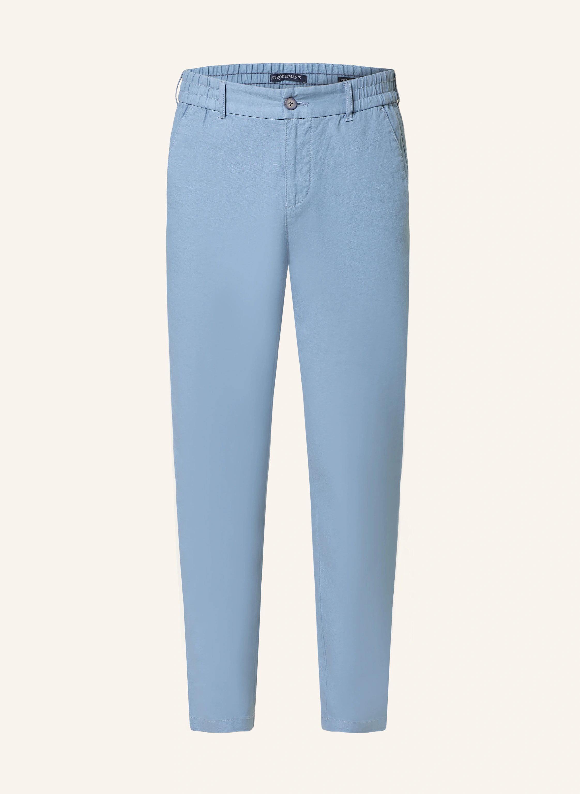 STROKESMAN'S Chino Extra Slim Fit mit Leinen