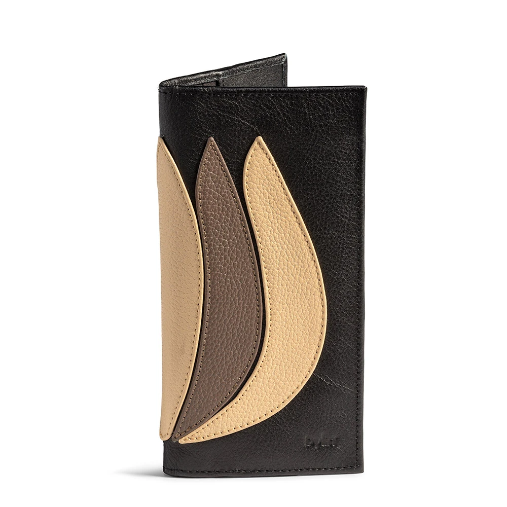 Tulip Wallet Flat Black / Multi 