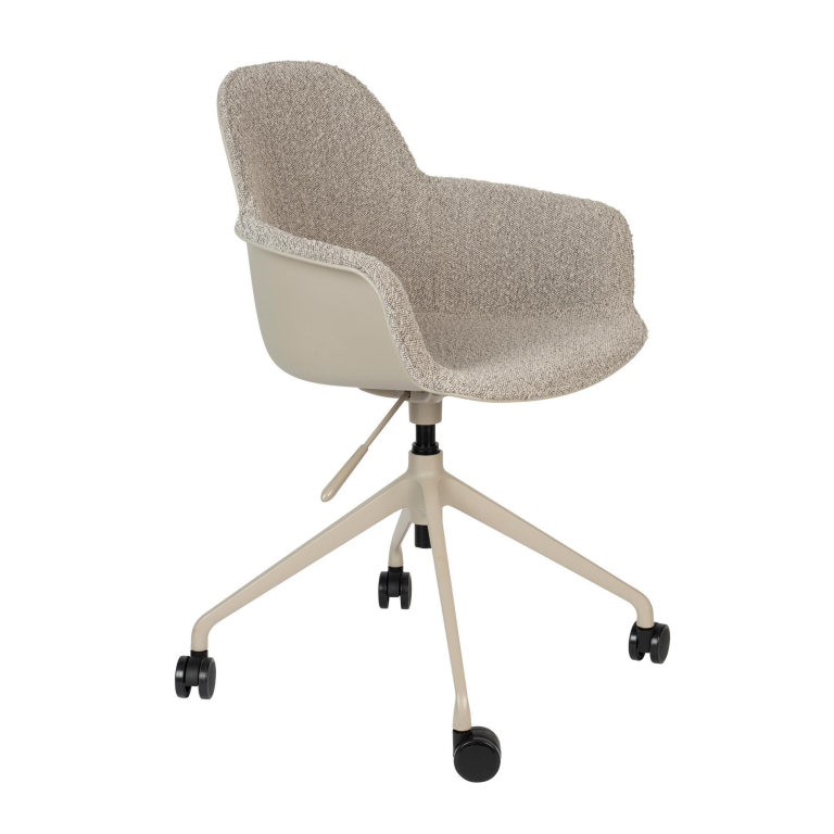 Zuiver Albert Kuip bureaustoel met armleuning taupe