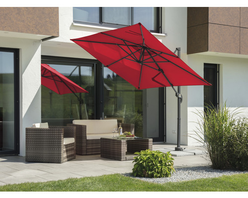 Schneider Rhodos Junior parasol, 230 x 230 cm, rood
