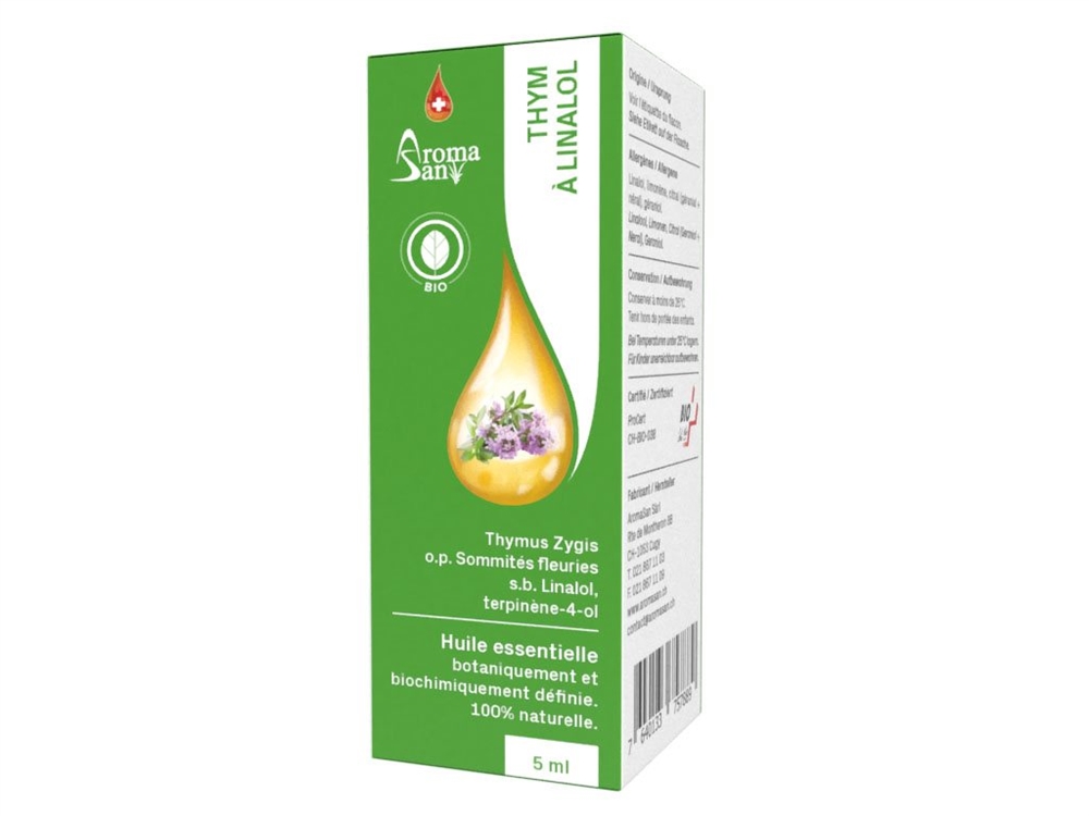 Aromasan Thymian zygis linalol Äth/Öl Bio 5 ml