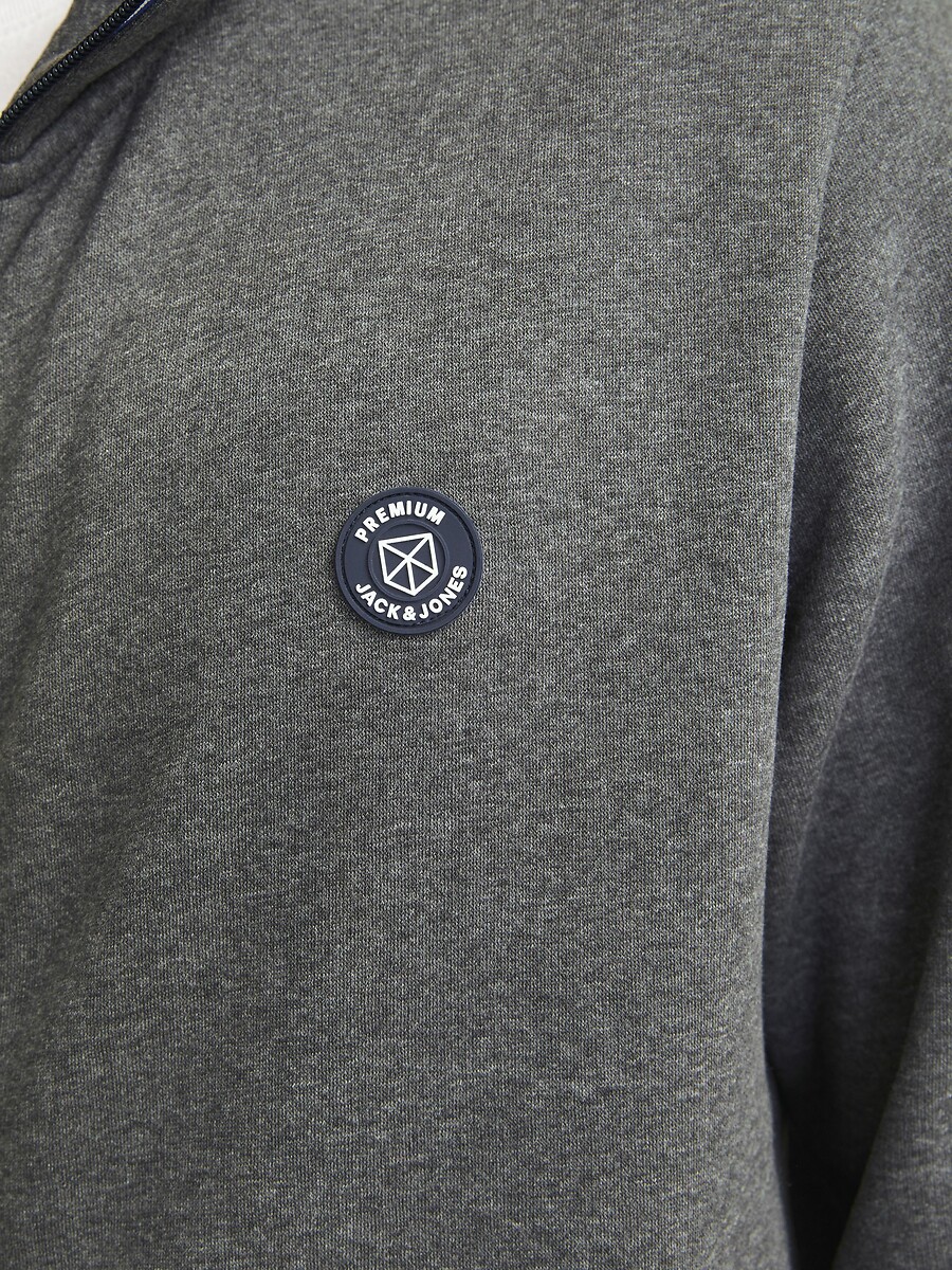 JACK & JONES<br>Suéter com zíper e gola alta
