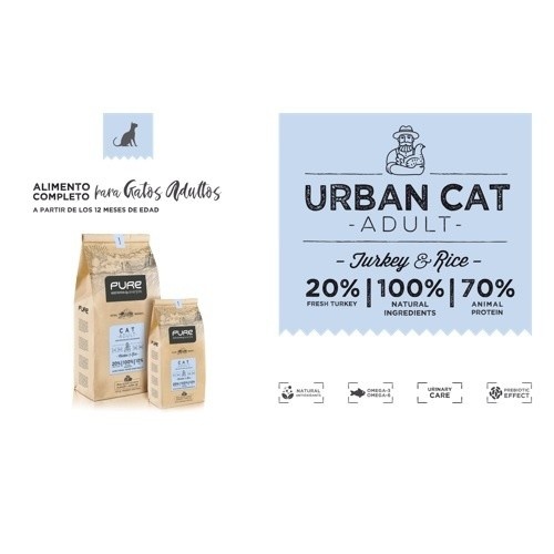 Alimento Pure Urban Turkey para Gatos Adultos