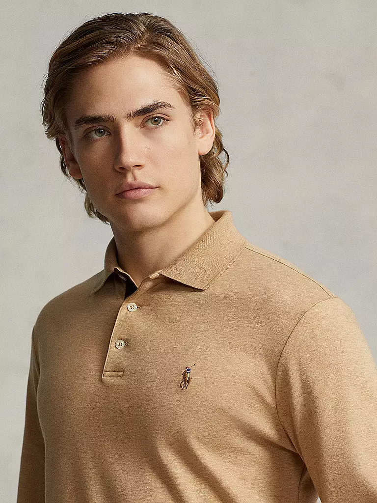 POLO RALPH LAUREN Poloshirt Custom Slim Fit beige