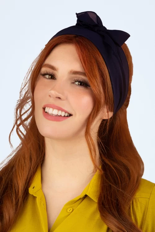 ZaZoo Chiffon sjaal in marineblauw