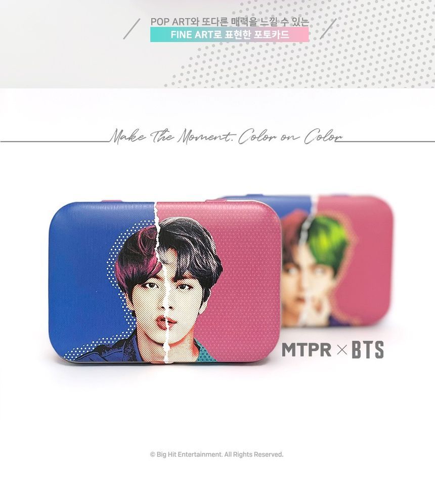 MTPR - BTS Jin Face Illustration Contactlensdoosje