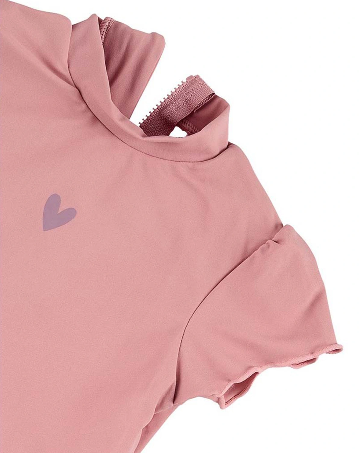 Badeshirt HERZ in zartrosa