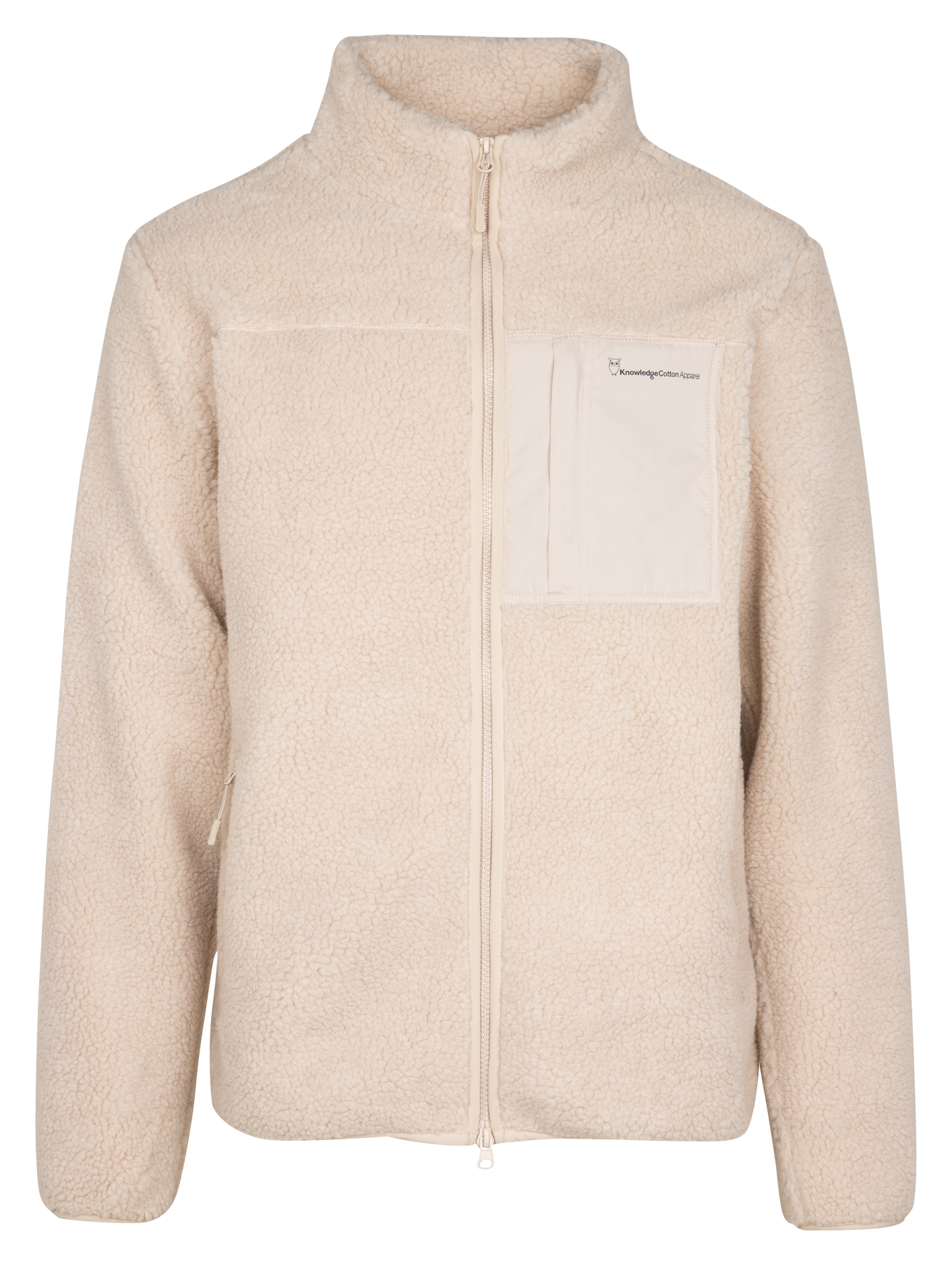 Veste col montant en polaire | Beige