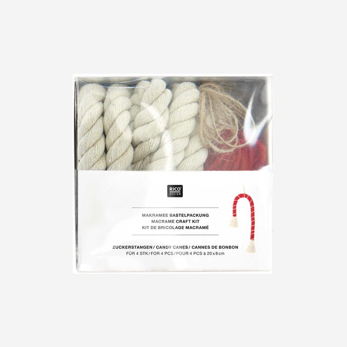 Rico Design-Hobbypakket macramé candy canes