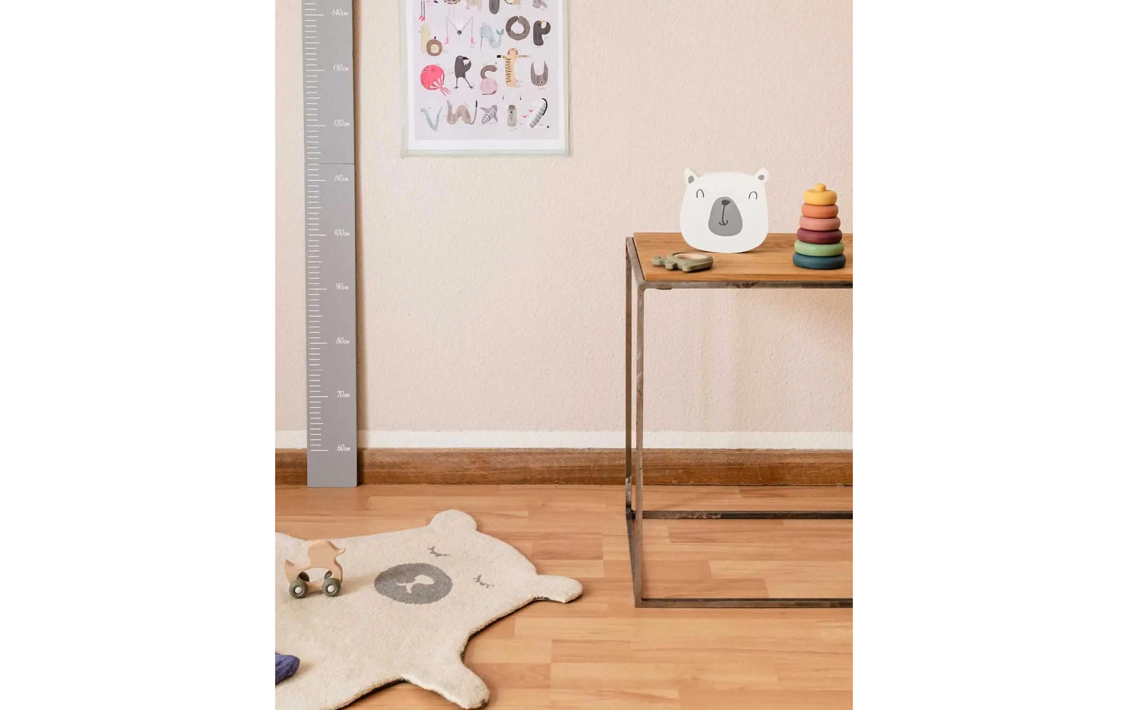 Messlatte Kids Bär 150 cmMesslatte für Kinder – Bär aus Holz
