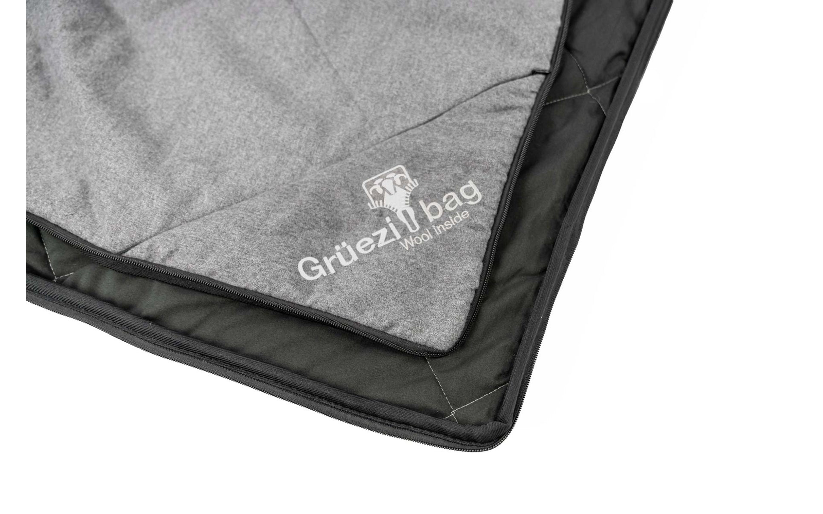 Grüezi Bag WellhealthBlanket Wool Melange Schlafsack grau