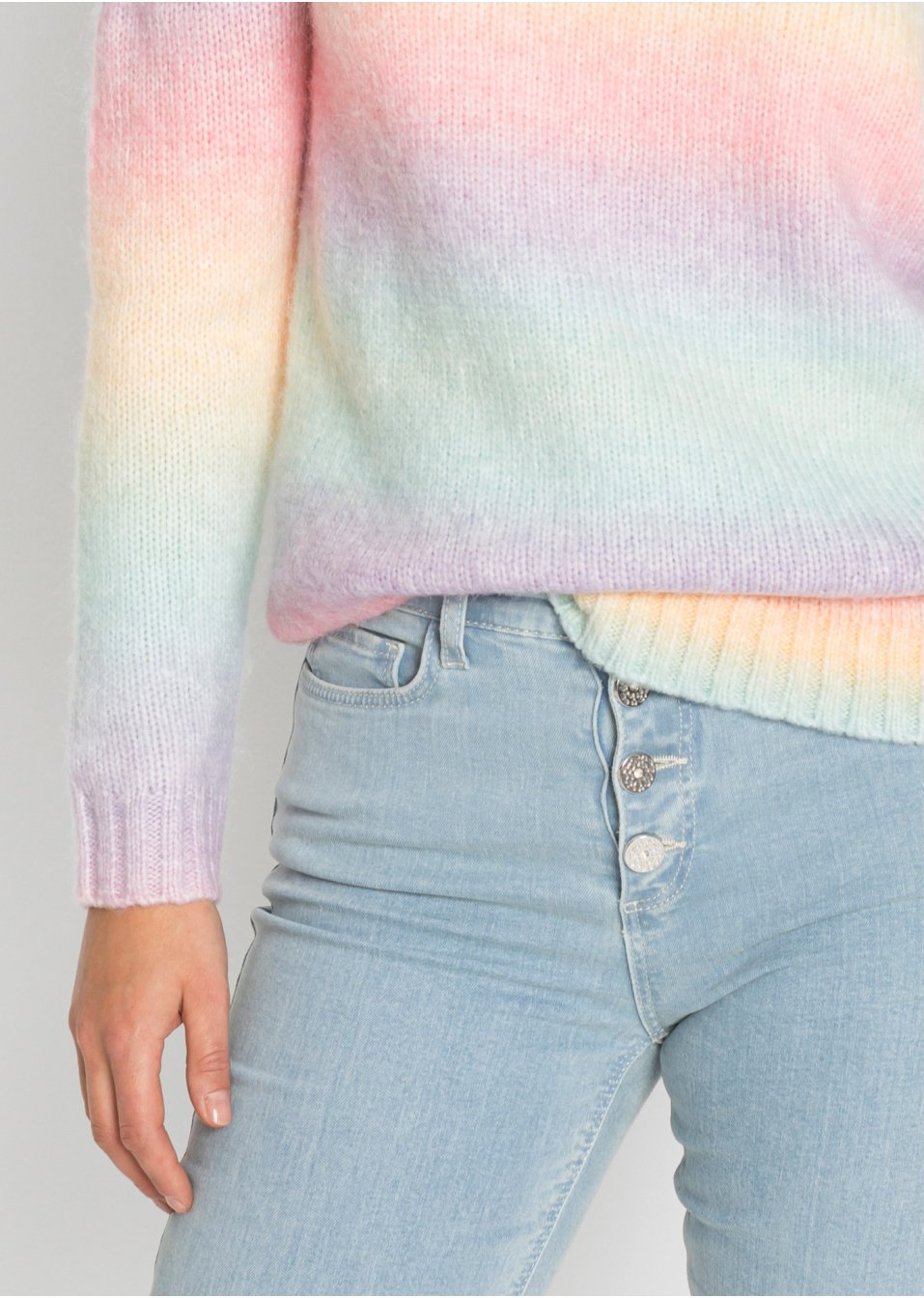 Pull à dégradé de couleurs