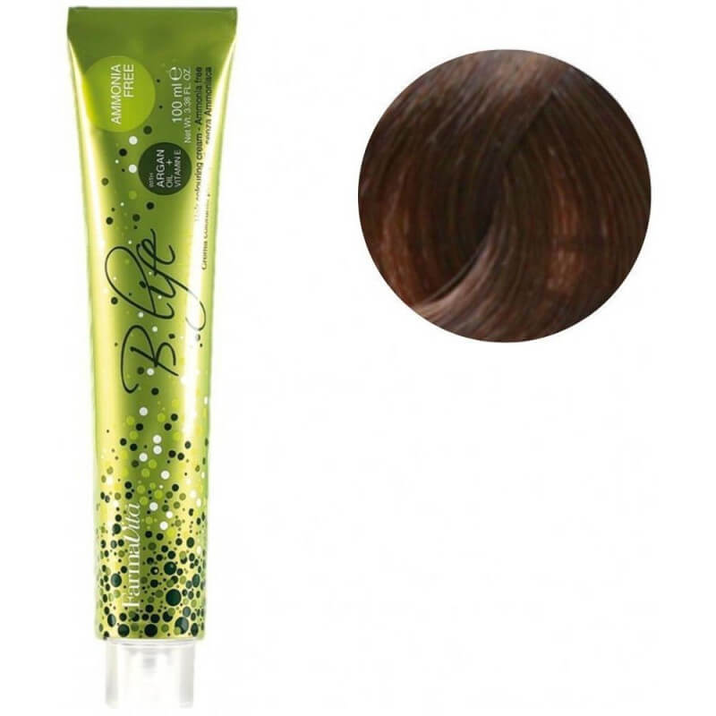 Coloration sans ammoniaque B.Life Color 5.5 châtain clair acajou Farmavita 100ML
