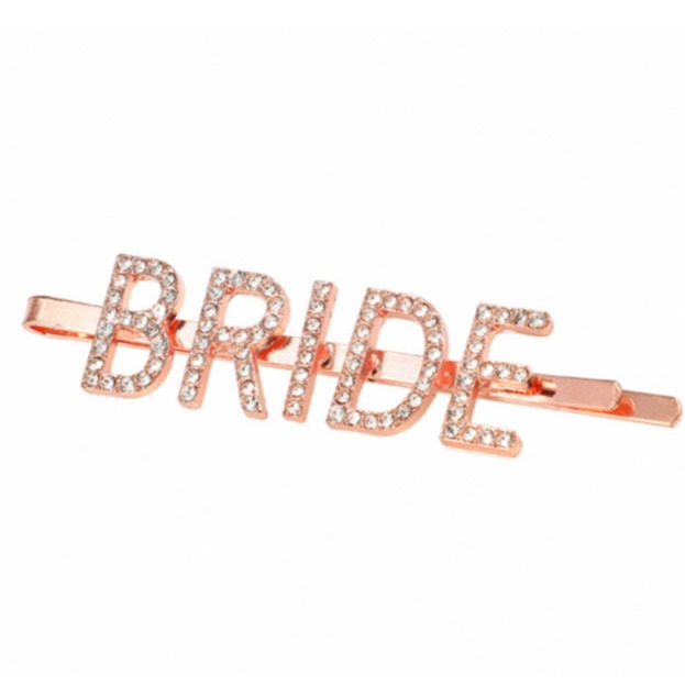 Haarspange Bride Metall Klammer Haarschmuck für Hochzeit / Junggesellinenabschied - Roségold