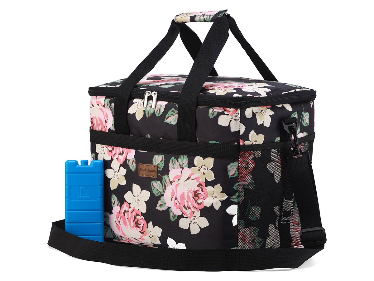 Packaway 30 liter geïsoleerde koeltas - Black Flower