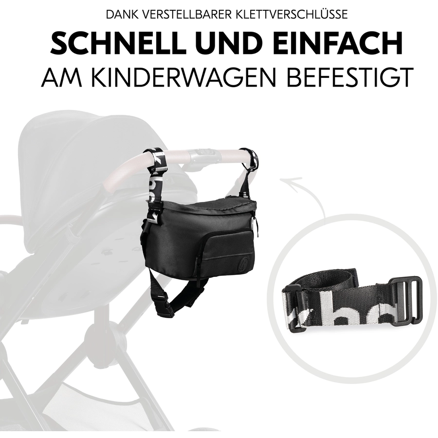 hauck Bauchtasche für Kinderwagen Hip Bag Black